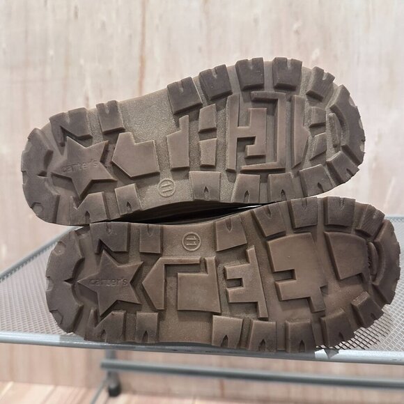 Carters Boots Rugged Lace Up w Strap Closure Textured Knit Upper Size Boy 11 M - Picture 15 of 16